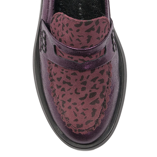Maciejka Women's Shoes Burgundy Leather Lords 06250-23/00-1