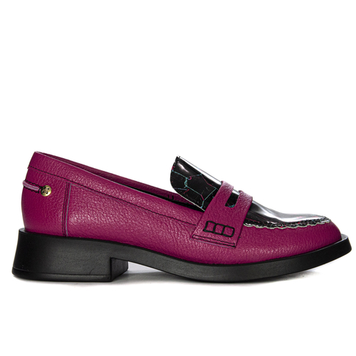Maciejka Women's Shoes Fuchsia Leather Lords 06250-15/00-1