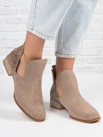 Maciejka Women's beige leather boots
