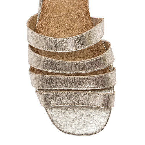 Maciejka Women's flat sandals natural leather Gold
