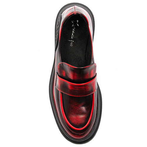 Maciejka Women's low shoes Black & Red leather 6294A-08/00-8
