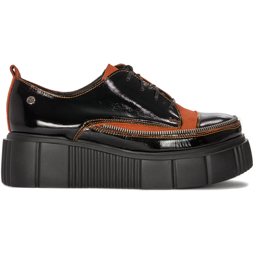 Maciejka Women's low shoes natural Orange + Black leather