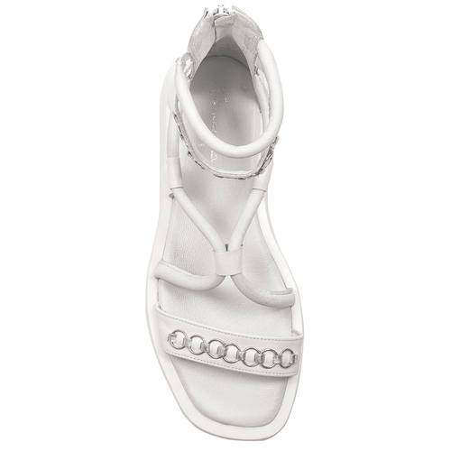 Maciejka Women's natural leather White sandals