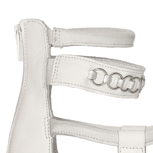 Maciejka Women's natural leather White sandals