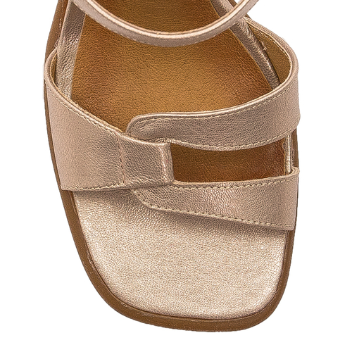 Maciejka Women's sandals in natural leather gold