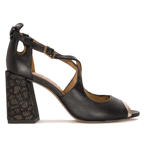 Maciejka Women's sandals natural leather Black