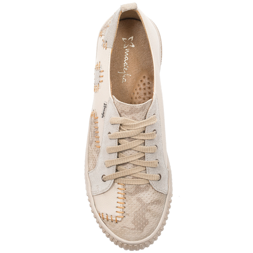 Maciejka Women's shoes in a natural leather beige