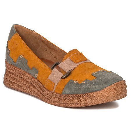 Maciejka Yellow Flat Shoes 04915-07/00-5