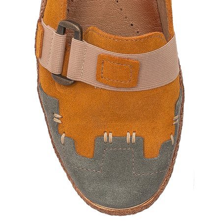 Maciejka Yellow Flat Shoes 04915-07/00-5