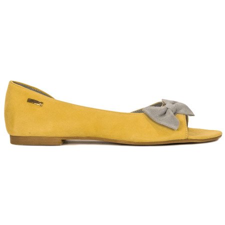 Maciejka Yellow Flat Shoes 0554A-07/00-5