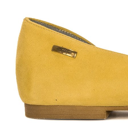 Maciejka Yellow Flat Shoes 0554A-07/00-5