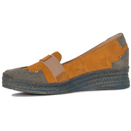 Maciejka Yellow Flat Shoes New 04915-07/00-5