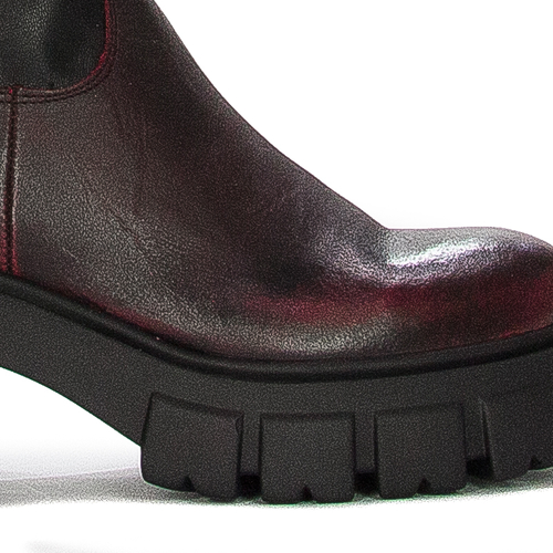 Maciejka black and red  Knee-High Women's Boots