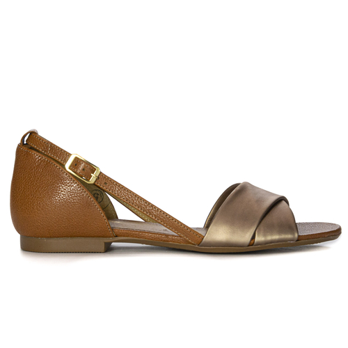 Maciejka brown + dark gold Sandals 04614-29/00-5