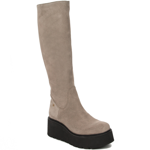 Maciejka dark beige Knee-High Boots 05767-10/00-6
