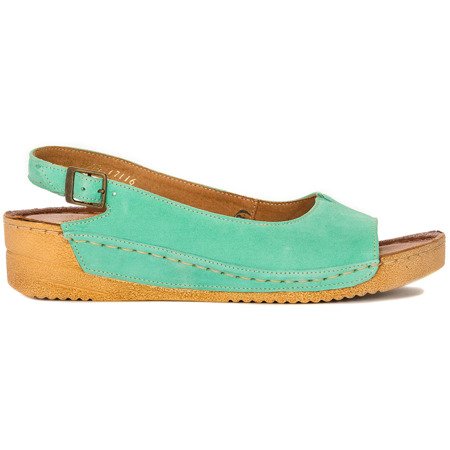 Maciejka green women's Sandals 01974-44/00-5