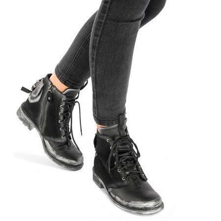 Maciejka women's Black Lace-up Boots