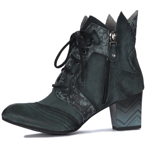 Maciejka women's Green leather Lace-up Boots