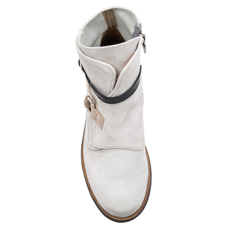 Maciejka women's leather White Boots