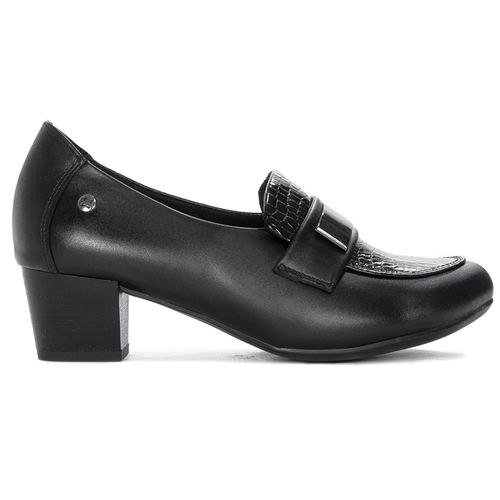 Woman's Pumps Black Leather 06285-01-00-7