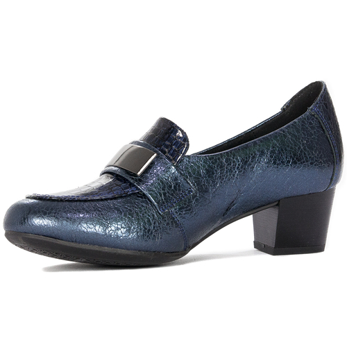 Woman's Pumps Navy Leather 0628517-00-7