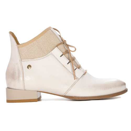 Maciejka 04744-22/00-5 women's Light Beige Lace-up Boots