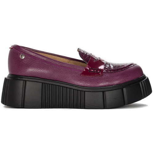 Maciejka 06288-23/00-5 Women's burgundy platform Low Shoes