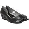 Maciejka Black Flat Shoes 01304-67/00-1