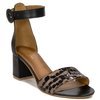 Maciejka Black + Gold Sandals 04141-46/00-5