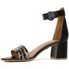 Maciejka Black + Gold Sandals 04141-46/00-5