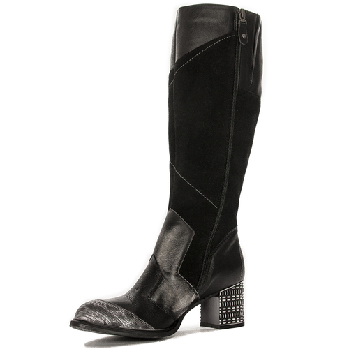 Maciejka Black Knee-High Boots 05640-01/00-3