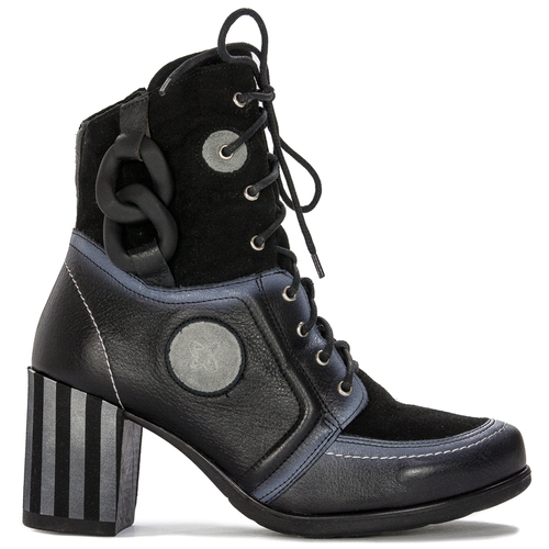 Maciejka Black & White Boots 05599-01/00-7