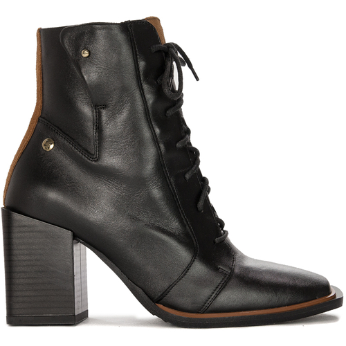 Maciejka Black Women's Lace-Up Boots 05667-01/00-8