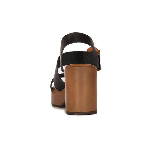Maciejka Black Women's Leather Sandals