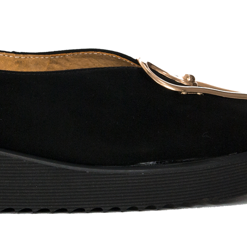 Maciejka Black suede leather Flat Shoes 5315A-01/00-5