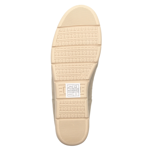 Maciejka Gold Leather Flat Shoes P6505-25/00-1