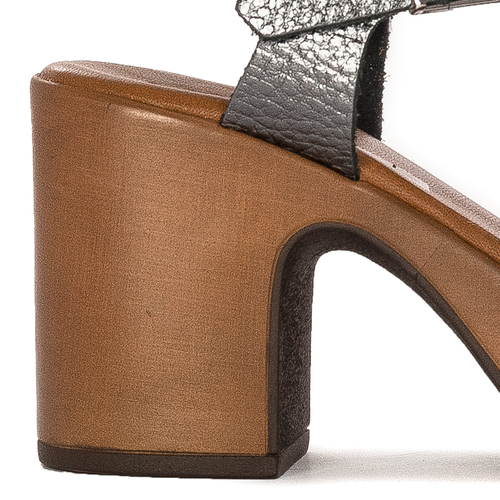 Maciejka Graphite Women's Leather Sandals