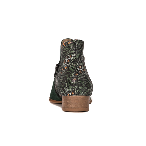 Maciejka Green+Beige Boots 04091-19/00-5