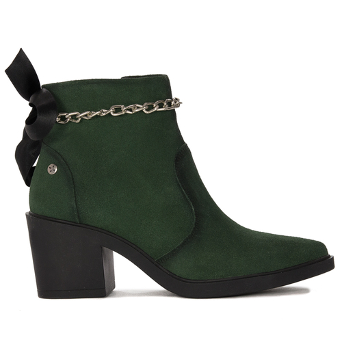 Maciejka Green Women's Suede Leather Boots
