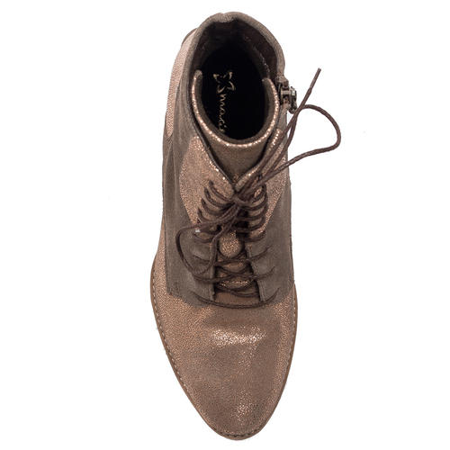 Maciejka Light Brown Leather women's Boots 6193A-14/00-8