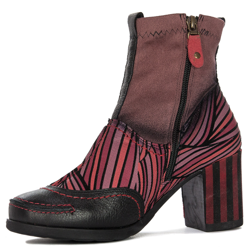 Maciejka Red & Black Boots 06117-08/00-7