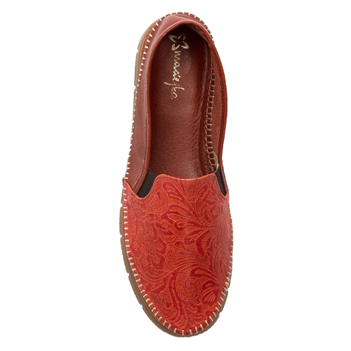 Maciejka Red Low Shoes 3512W-15/00-5