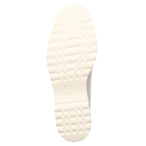 Maciejka White Leather Flat Shoes P6509-11/00-1