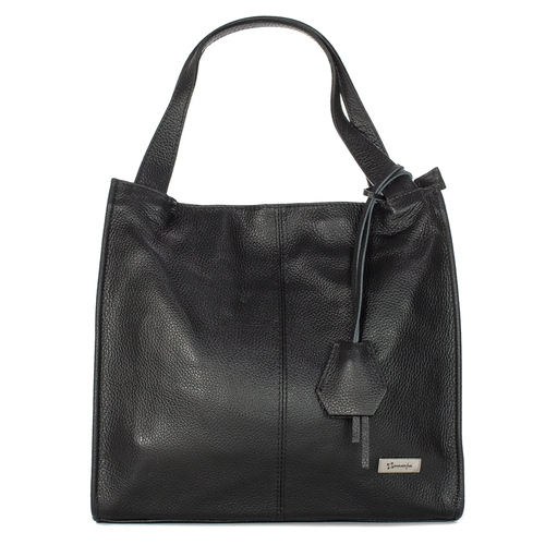 Maciejka Women's Black Leather Handbag C222