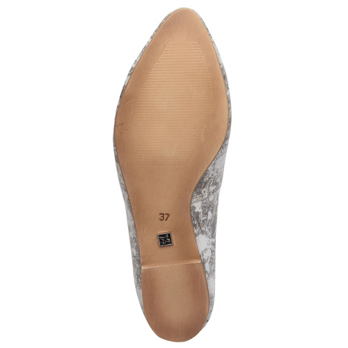 Maciejka Women's Leather Copper White Ballerinas 