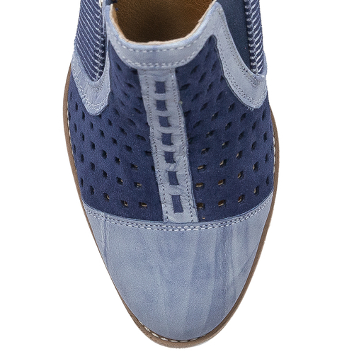 Maciejka Women's Leather Shoes Navy Blue