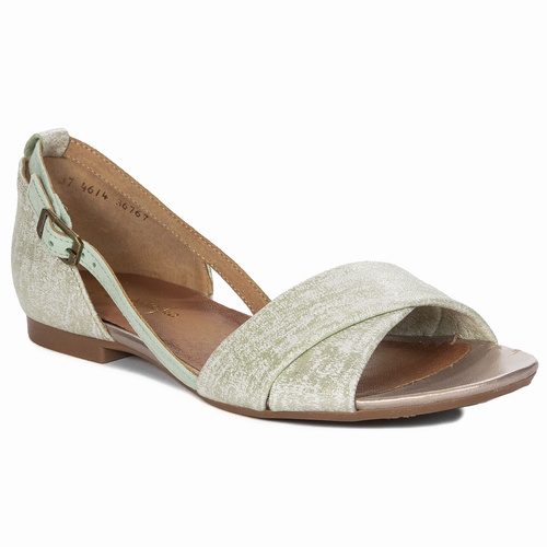 Maciejka Women's Mint Leather Sandals