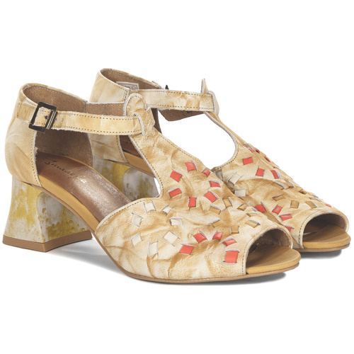 Maciejka Women's Yellow Leather Sandals