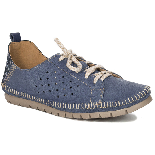 Maciejka Women's leather shoes Navy Blue