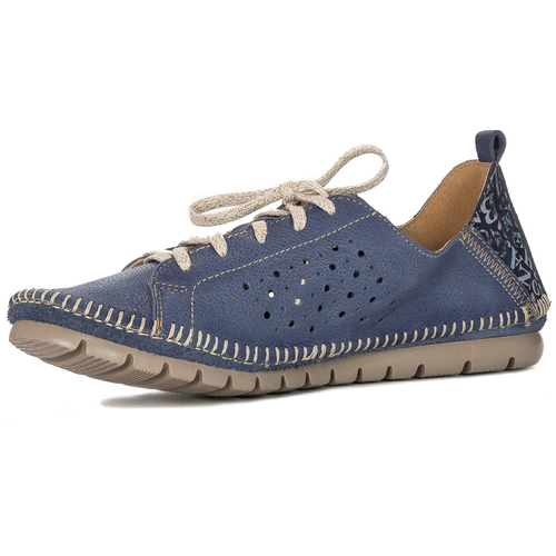 Maciejka Women's leather shoes Navy Blue